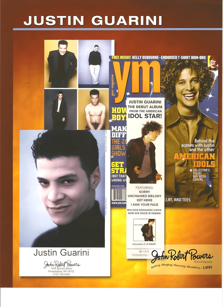Justin Guarini - a legacy of John Robert Powers