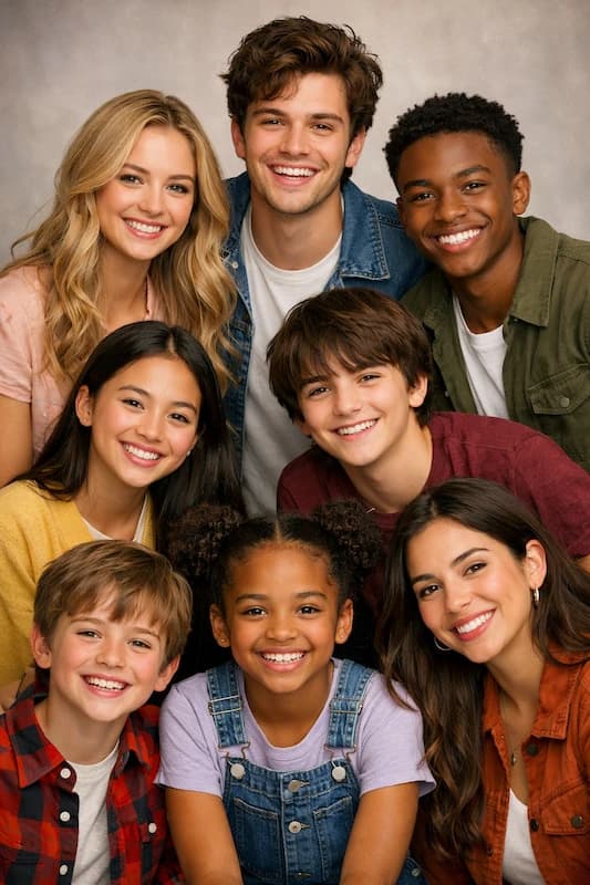 Group of successful alumni celebrating